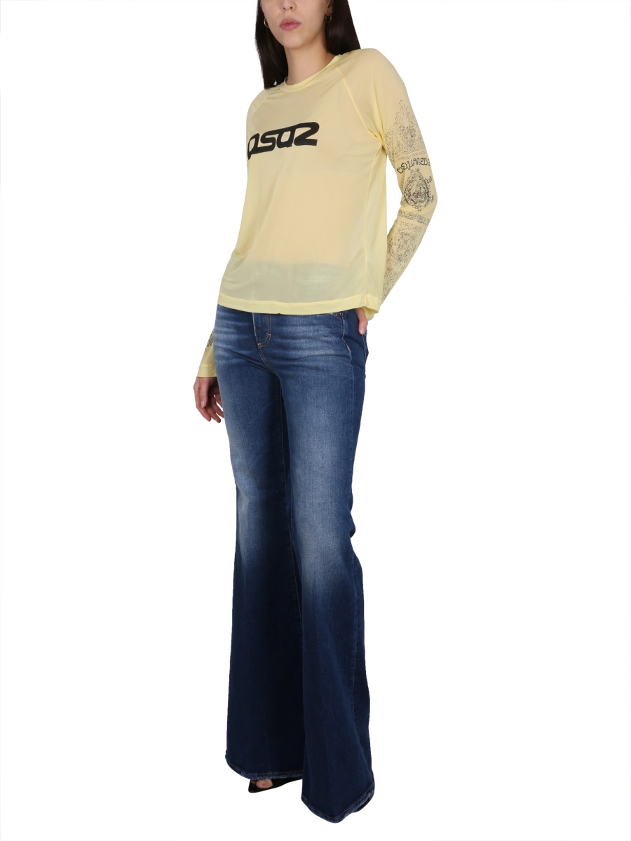 Dsquared2 SUPER FLARE JEANS Blauw