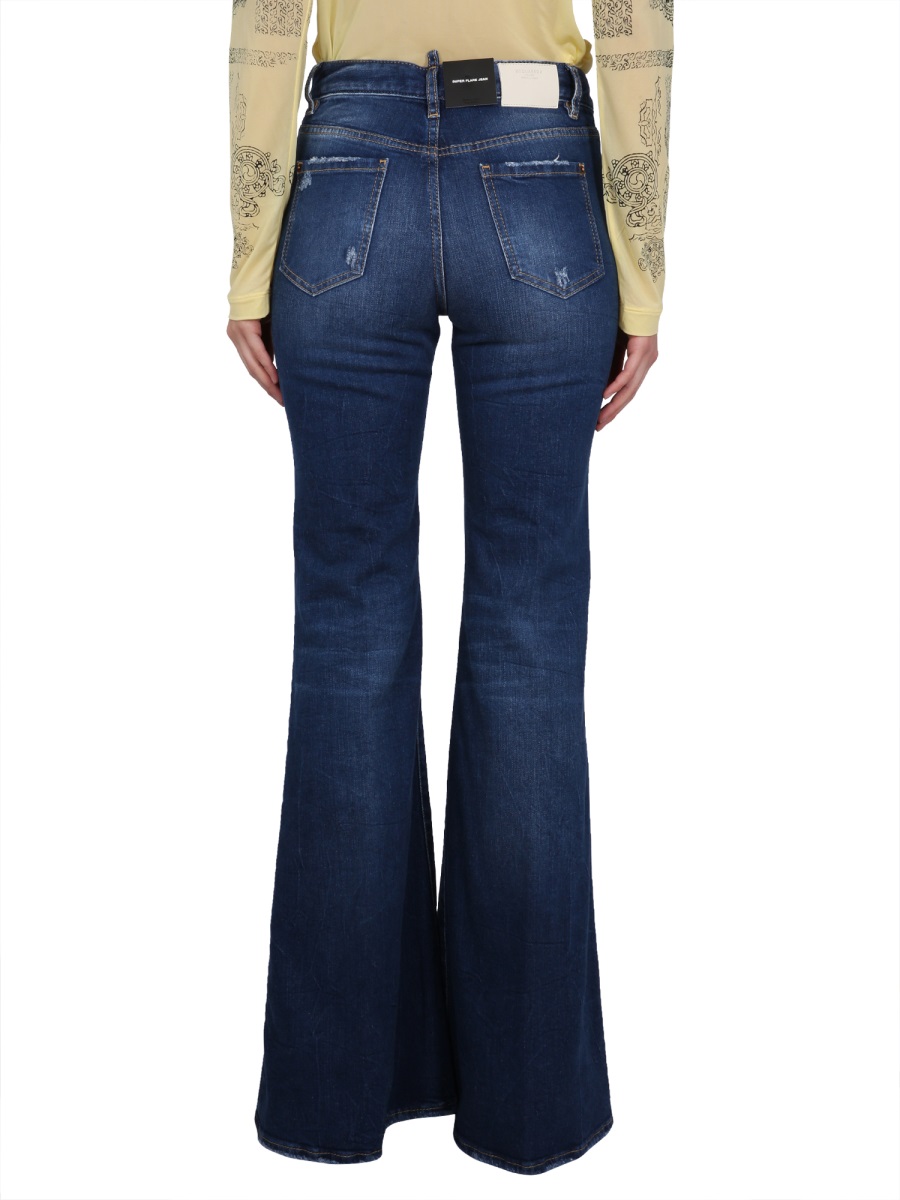 Dsquared2 SUPER FLARE JEANS Blauw