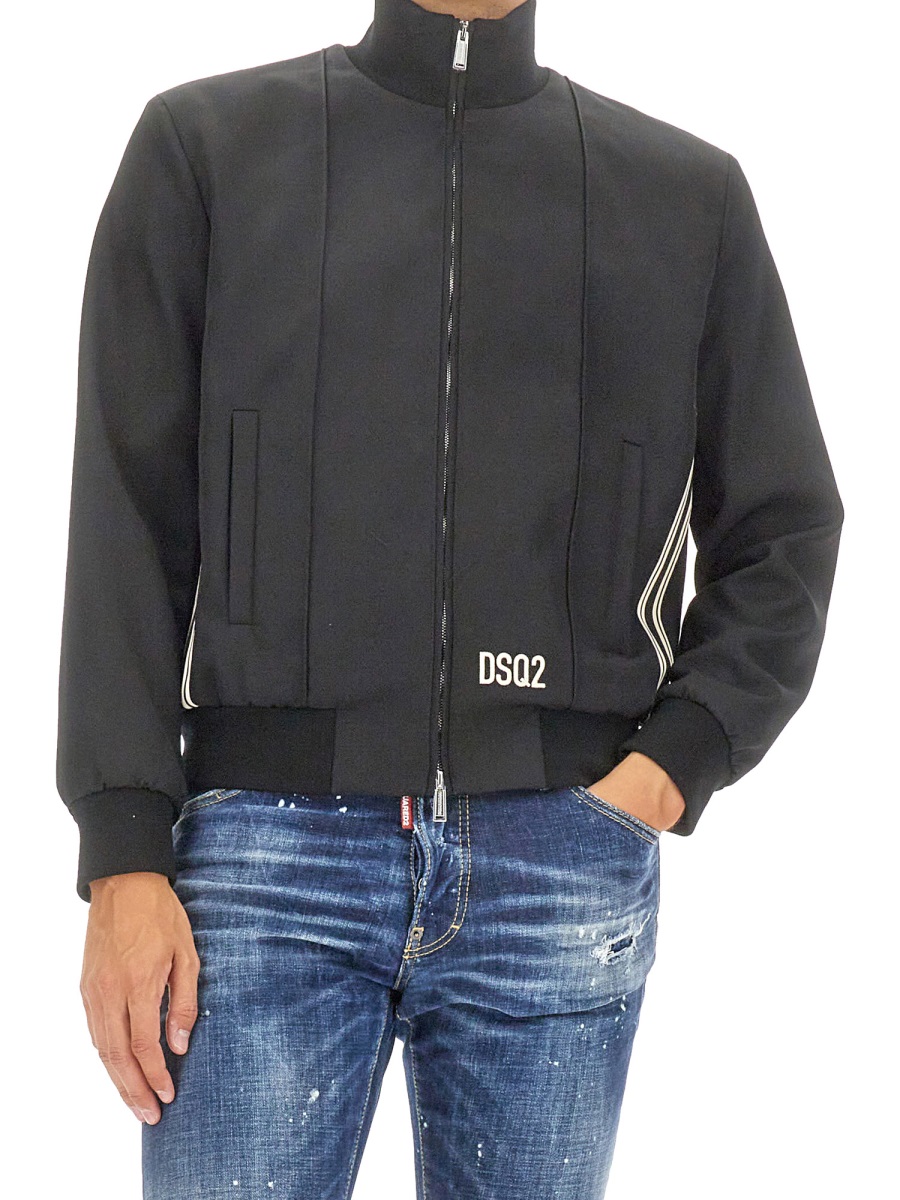 Dsquared2 BOMBER JACKET Zwart