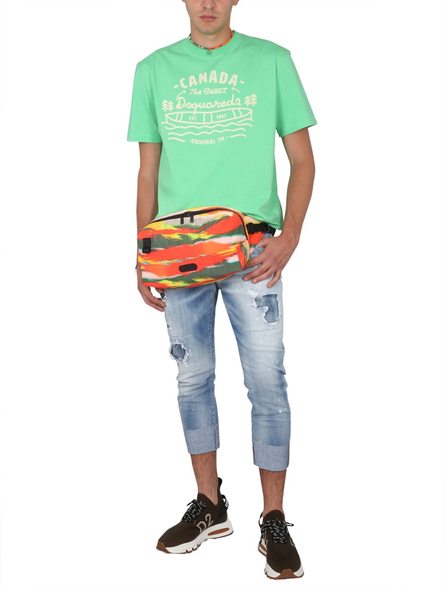 Dsquared2 LOGO PRINT T-SHIRT Groen
