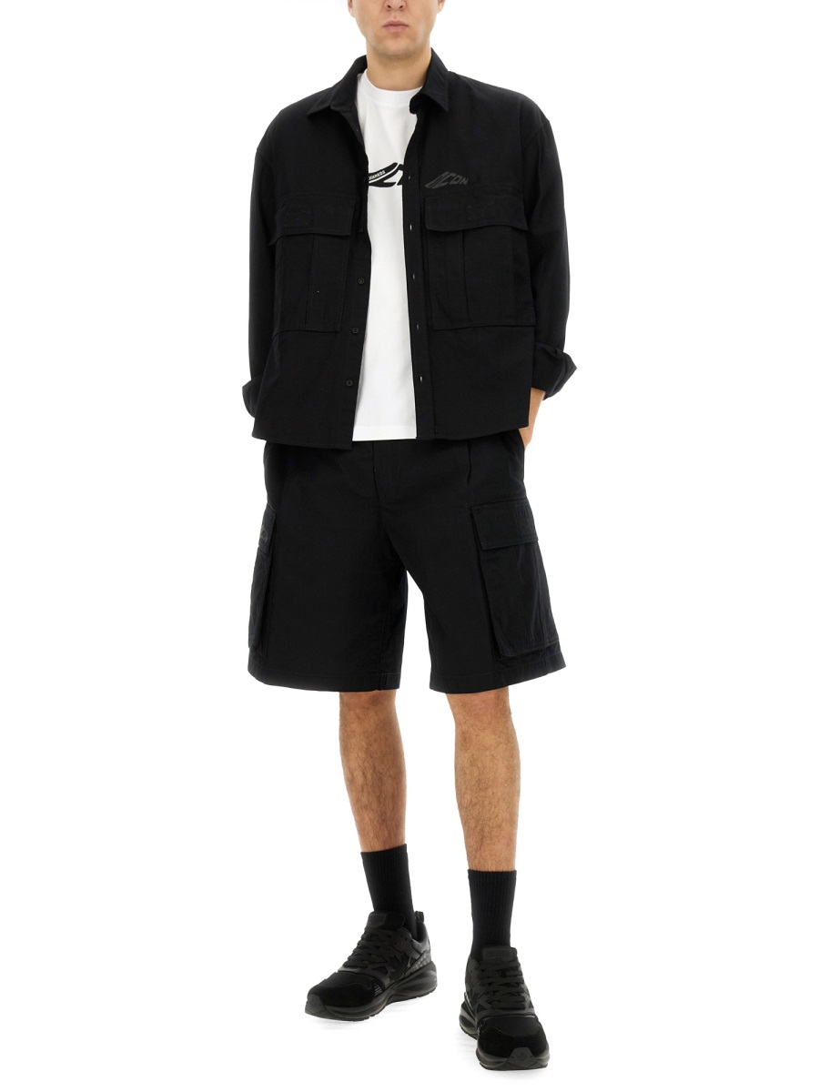 Dsquared2 "ICON RIPSTOP" SHIRT Zwart