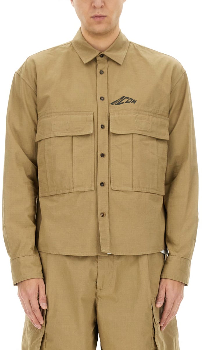 Dsquared2 "ICON RIPSTOP" SHIRT Bruin