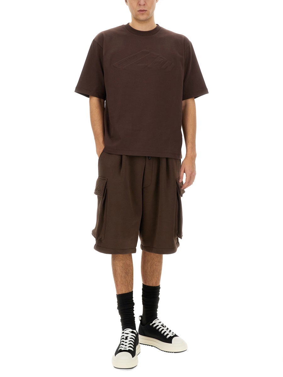 Dsquared2 CARGO BERMUDA SHORTS "BALLOON" Bruin