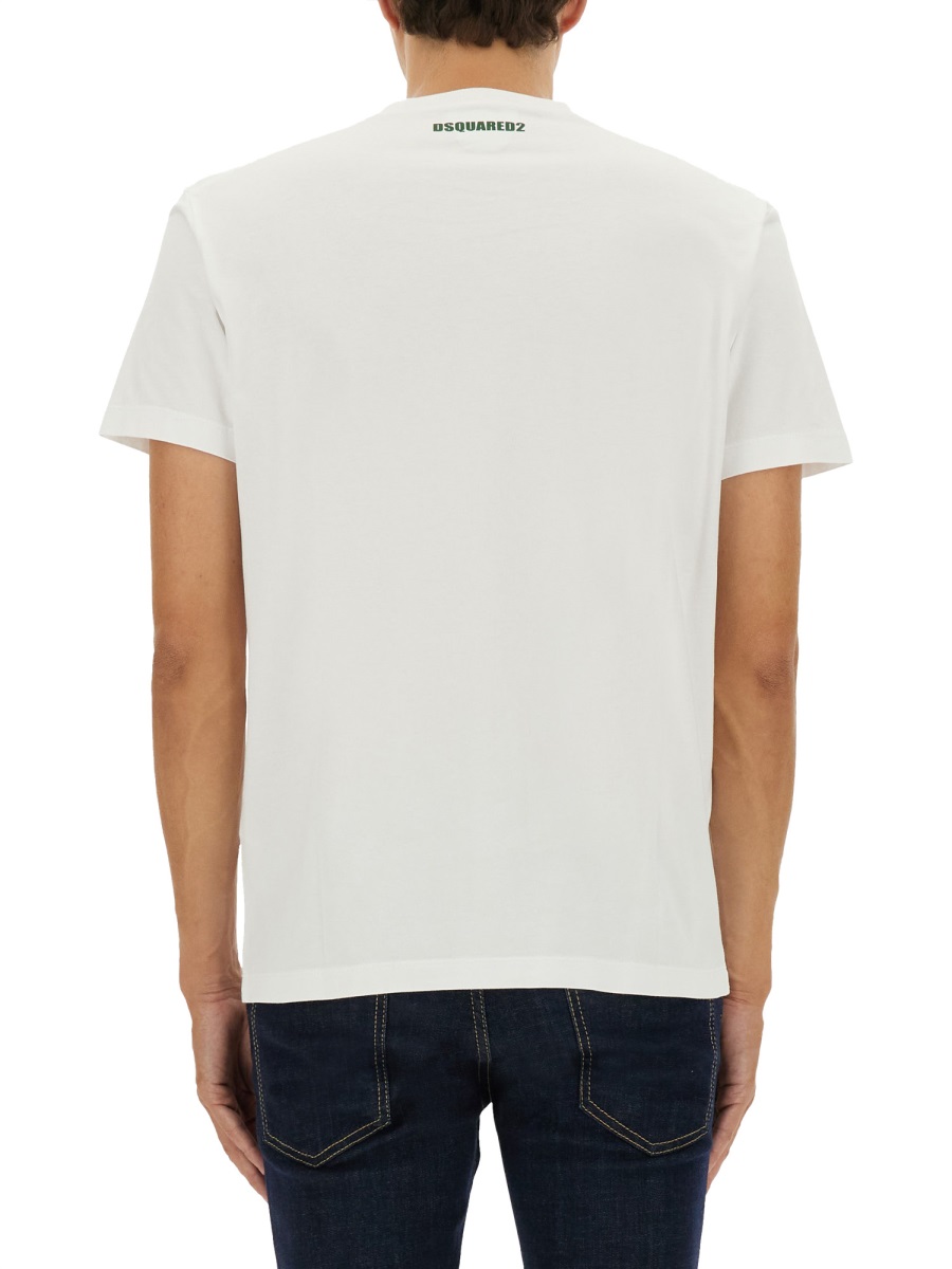 Dsquared2 T-SHIRT WITH PRINT Wit