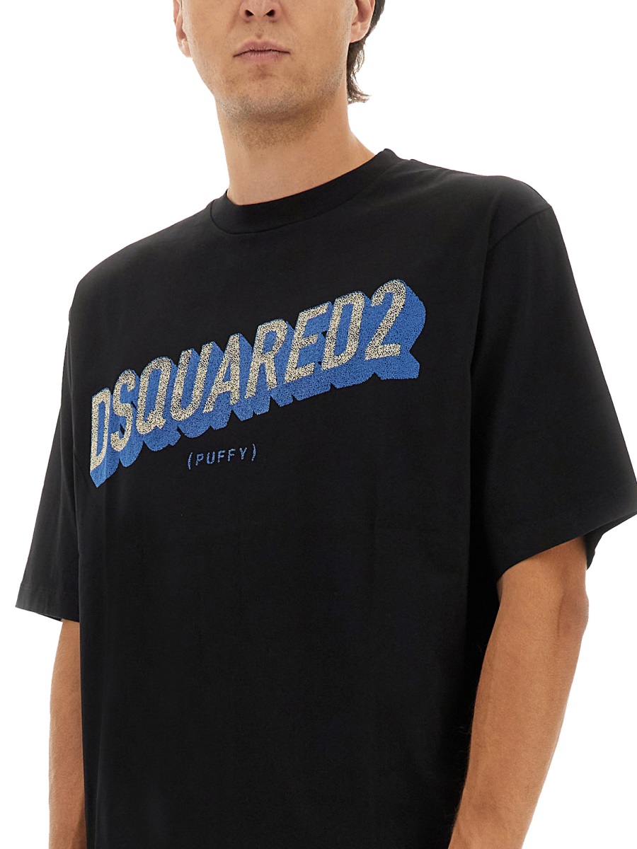 Dsquared2 T-SHIRT WITH LOGO Zwart