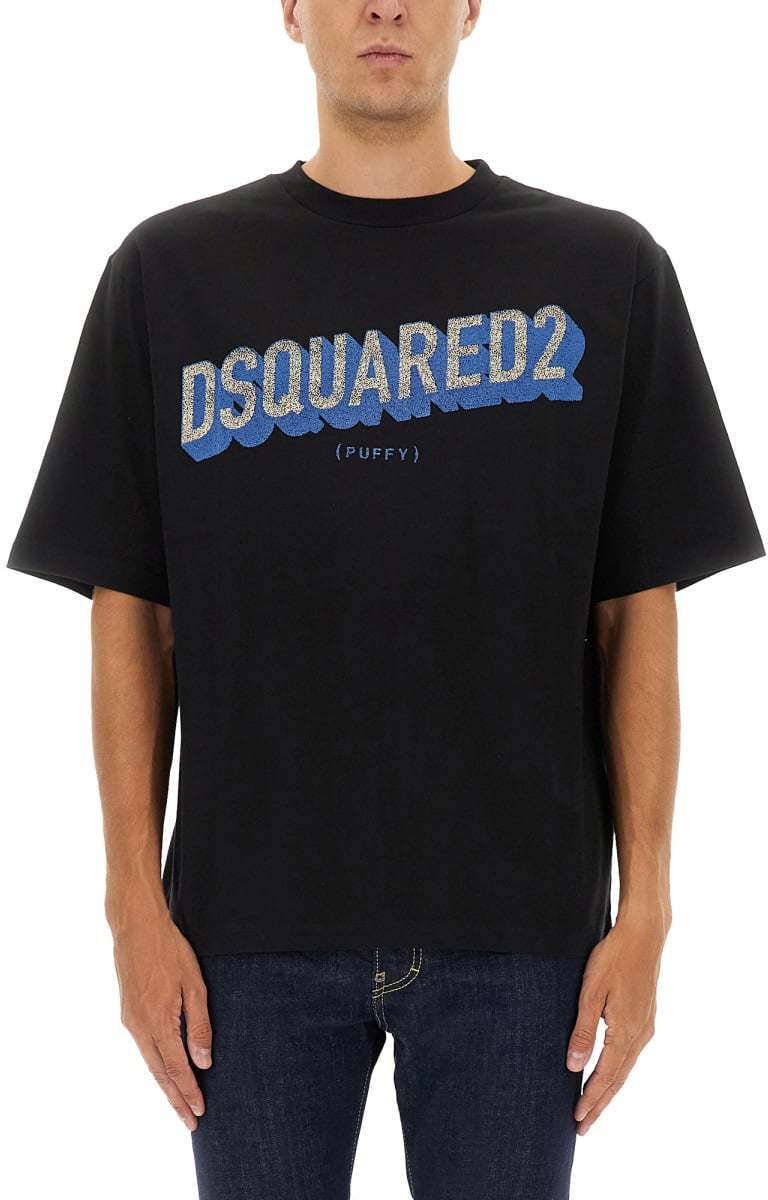 Dsquared2 T-SHIRT WITH LOGO Zwart