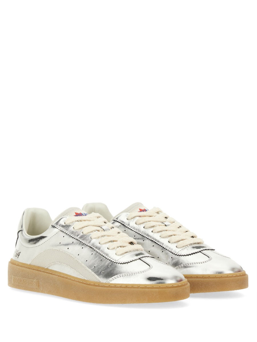 Dsquared2 LEATHER SNEAKER Zilver