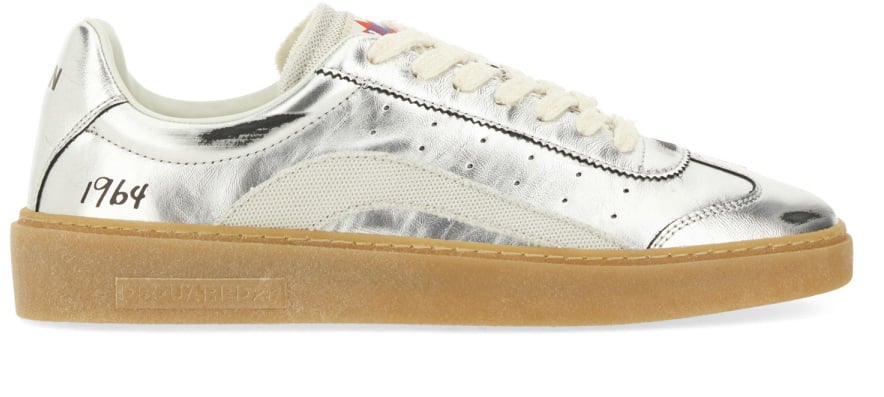 Dsquared2 LEATHER SNEAKER Zilver