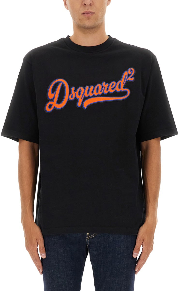 Dsquared2 T-SHIRT WITH LOGO Zwart