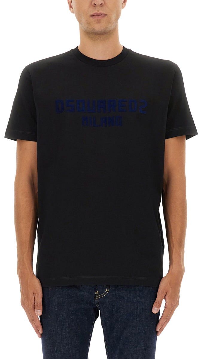 Dsquared2 T-SHIRT WITH LOGO Zwart