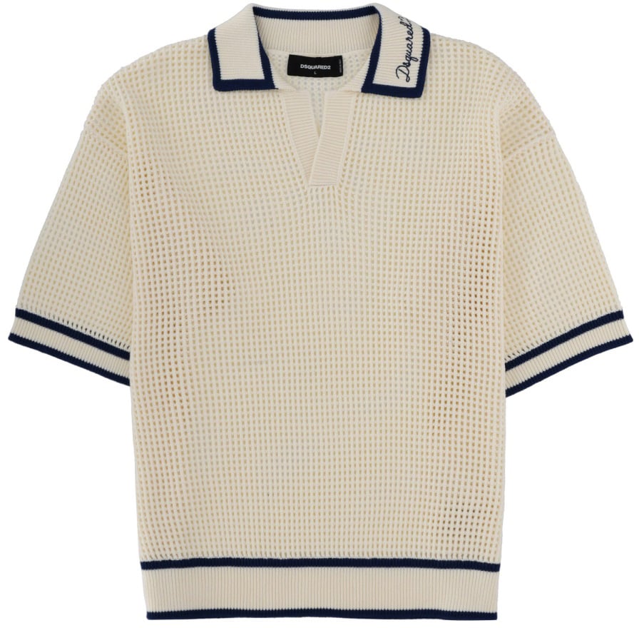 Dsquared2 POLO WITH LOGO Wit