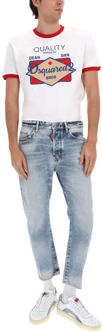 Dsquared2 COTTON DENIM JEANS Blauw