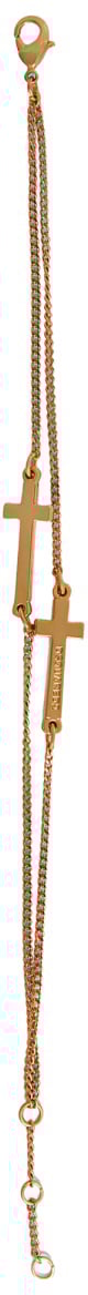 Dsquared2 "JESUS" BRACELET WITH CROSS PENDANT Goud