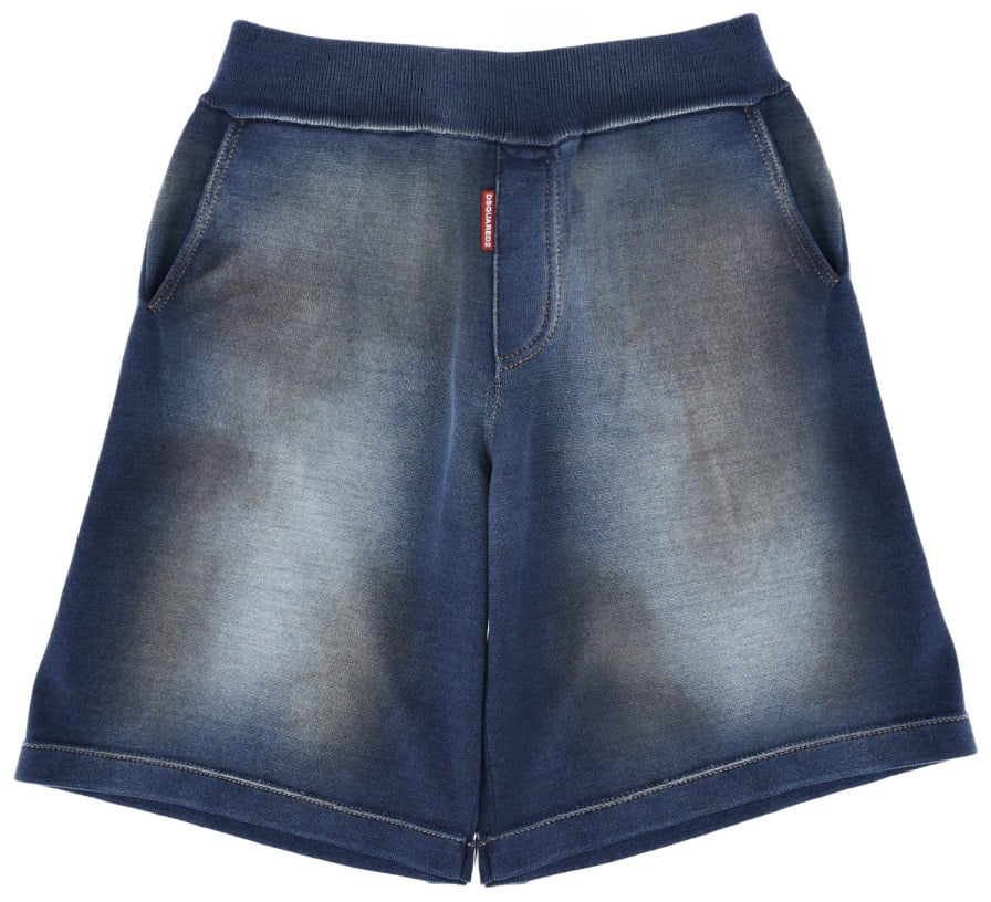 Dsquared2 COTTON SHORTS Blauw