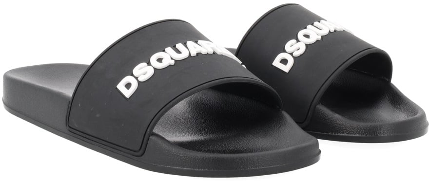 Dsquared2 SANDAL WITH LOGO Zwart
