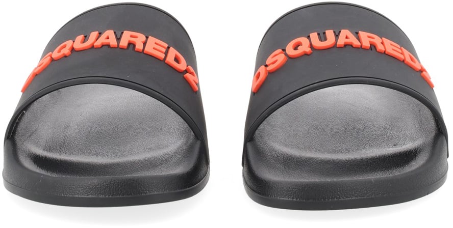 Dsquared2 SANDAL WITH LOGO Zwart