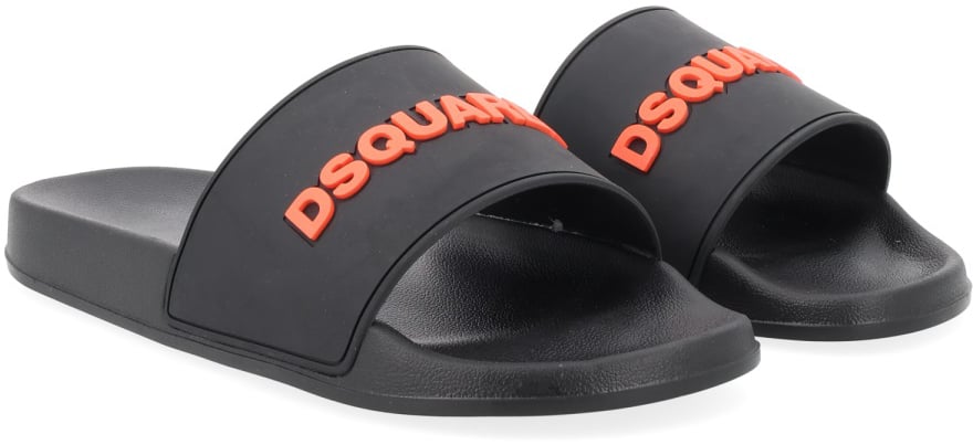 Dsquared2 SANDAL WITH LOGO Zwart