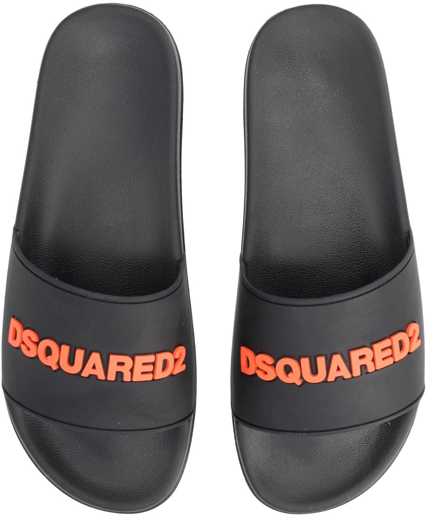 Dsquared2 SANDAL WITH LOGO Zwart