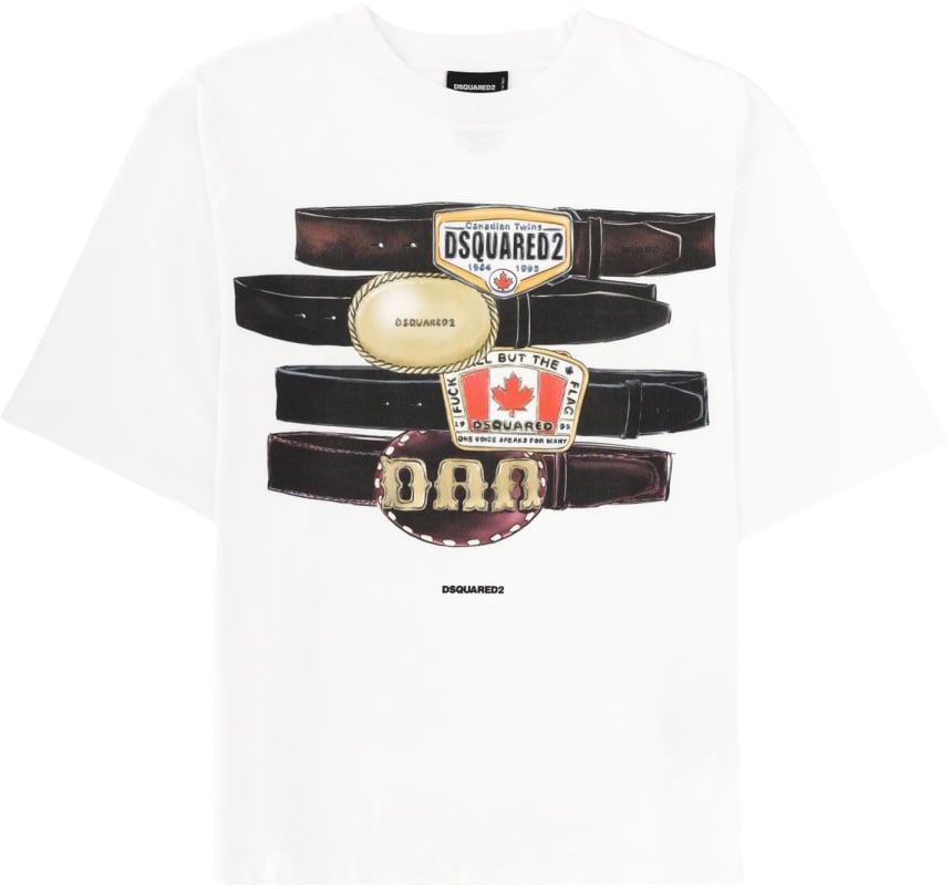 Dsquared2 T-SHIRT CON STAMPA Wit