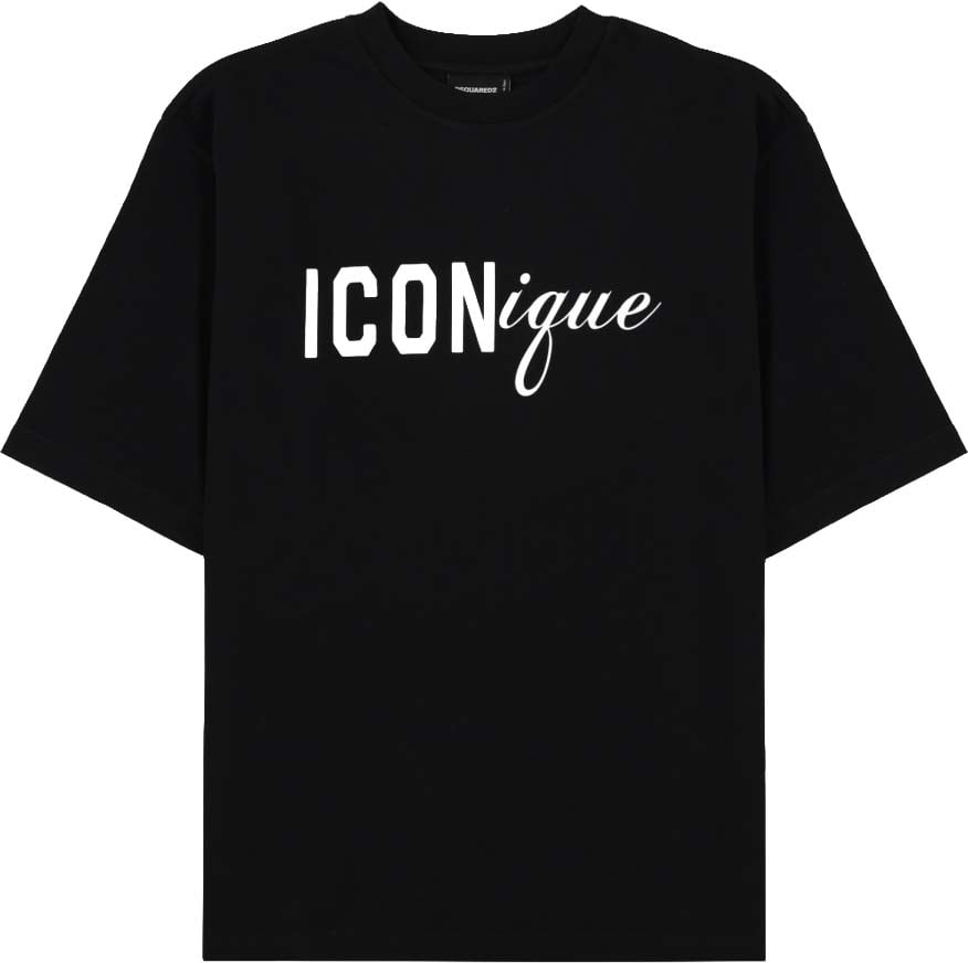Dsquared2 T-SHIRT "ICONIQUE" Zwart