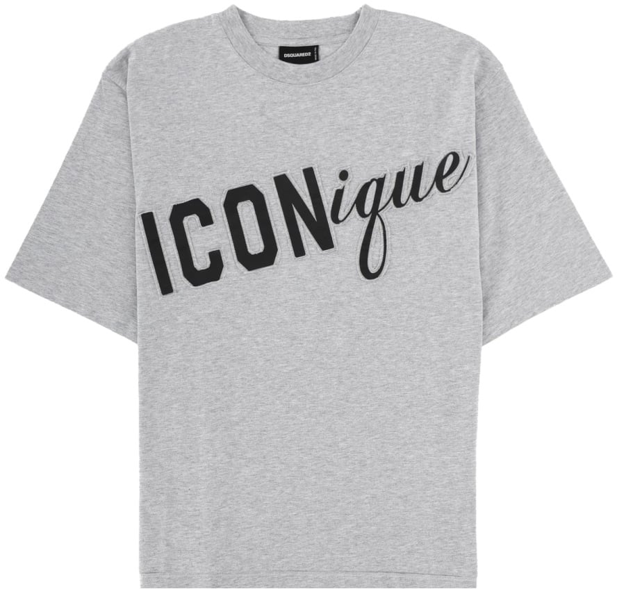 Dsquared2 T-SHIRT CON STAMPA Grijs