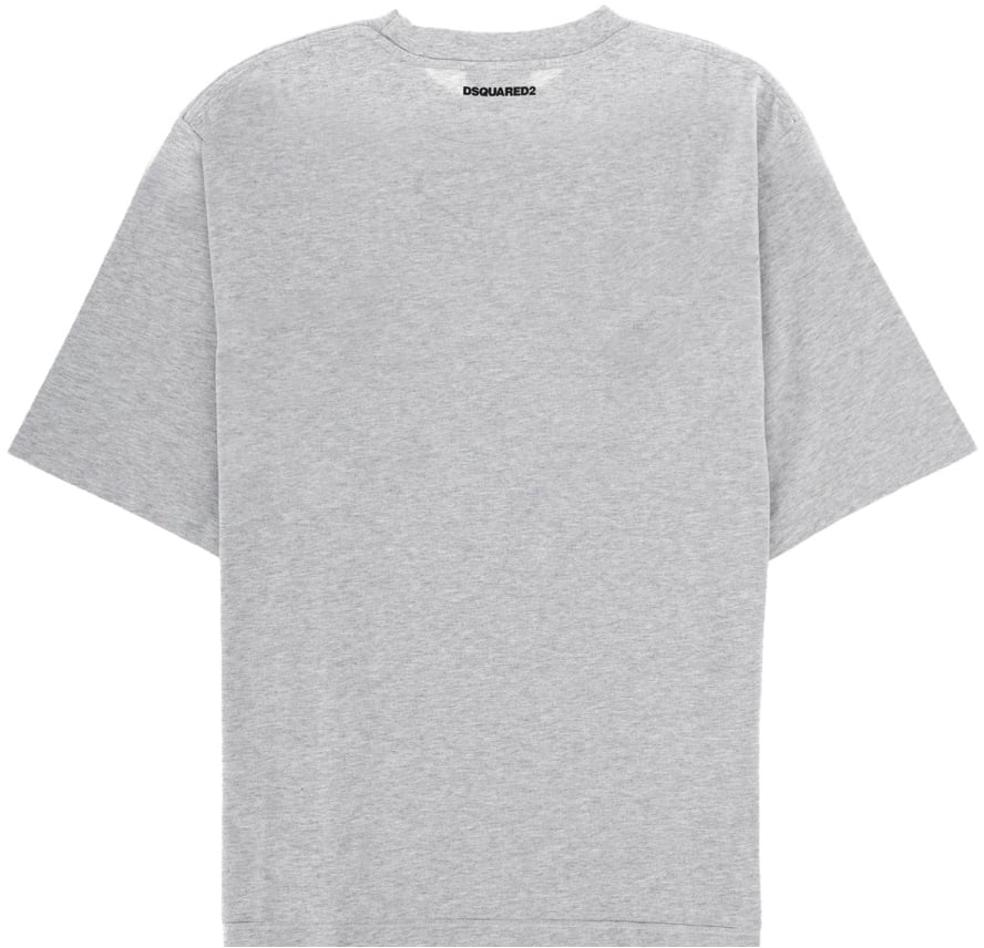 Dsquared2 T-SHIRT CON STAMPA Grijs