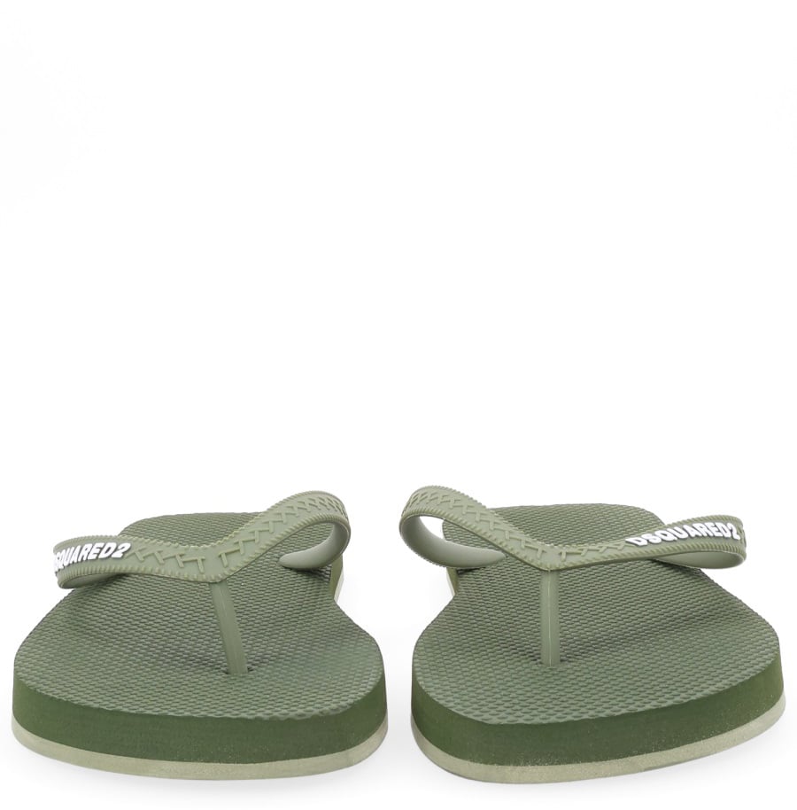 Dsquared2 FLIP PLOP SLIPPER WITH LOGO Groen