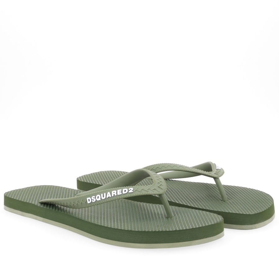 Dsquared2 FLIP PLOP SLIPPER WITH LOGO Groen