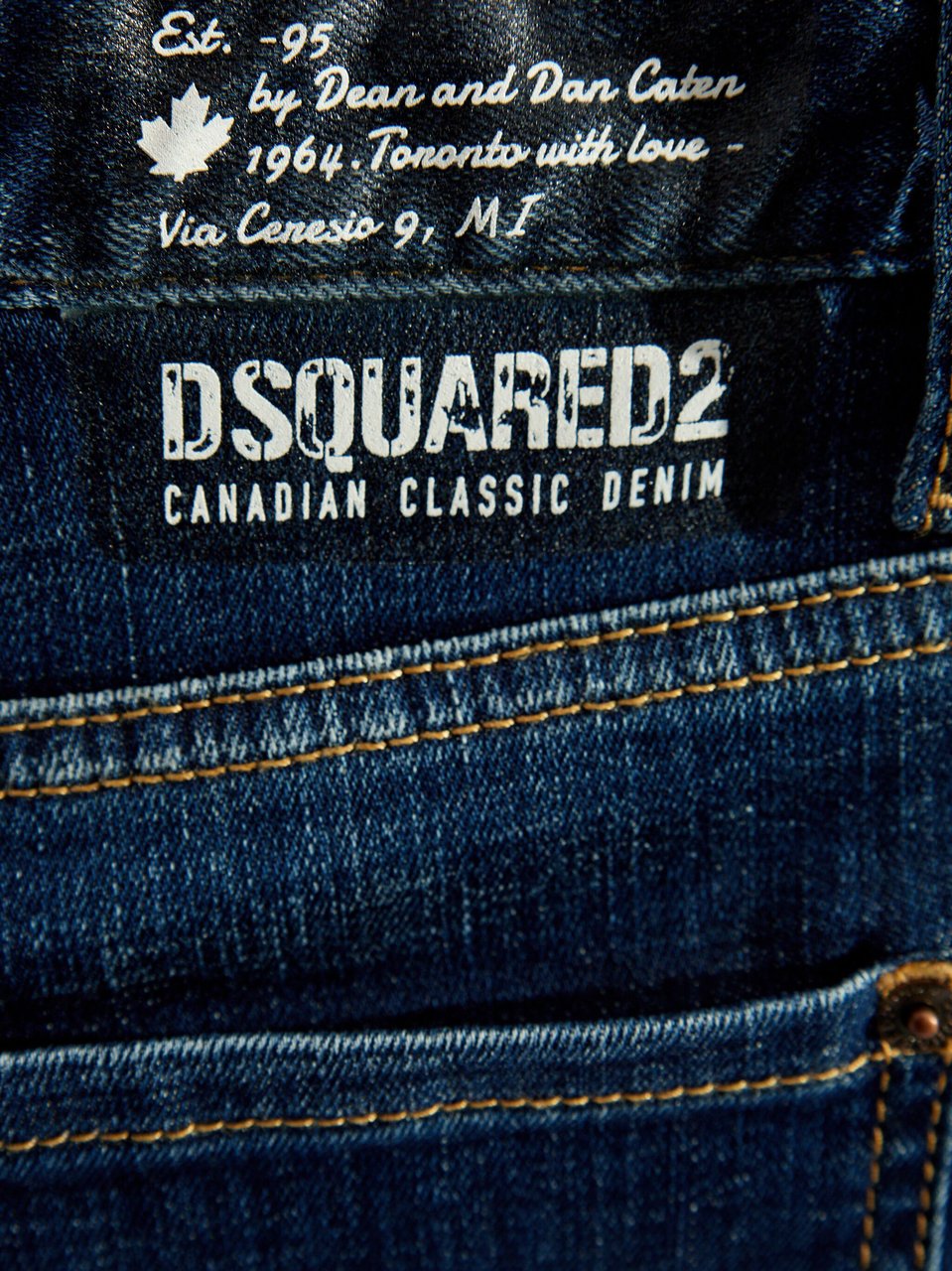 Dsquared2 Loose Fit Extra-Wide Leg Denim Jeans Groen