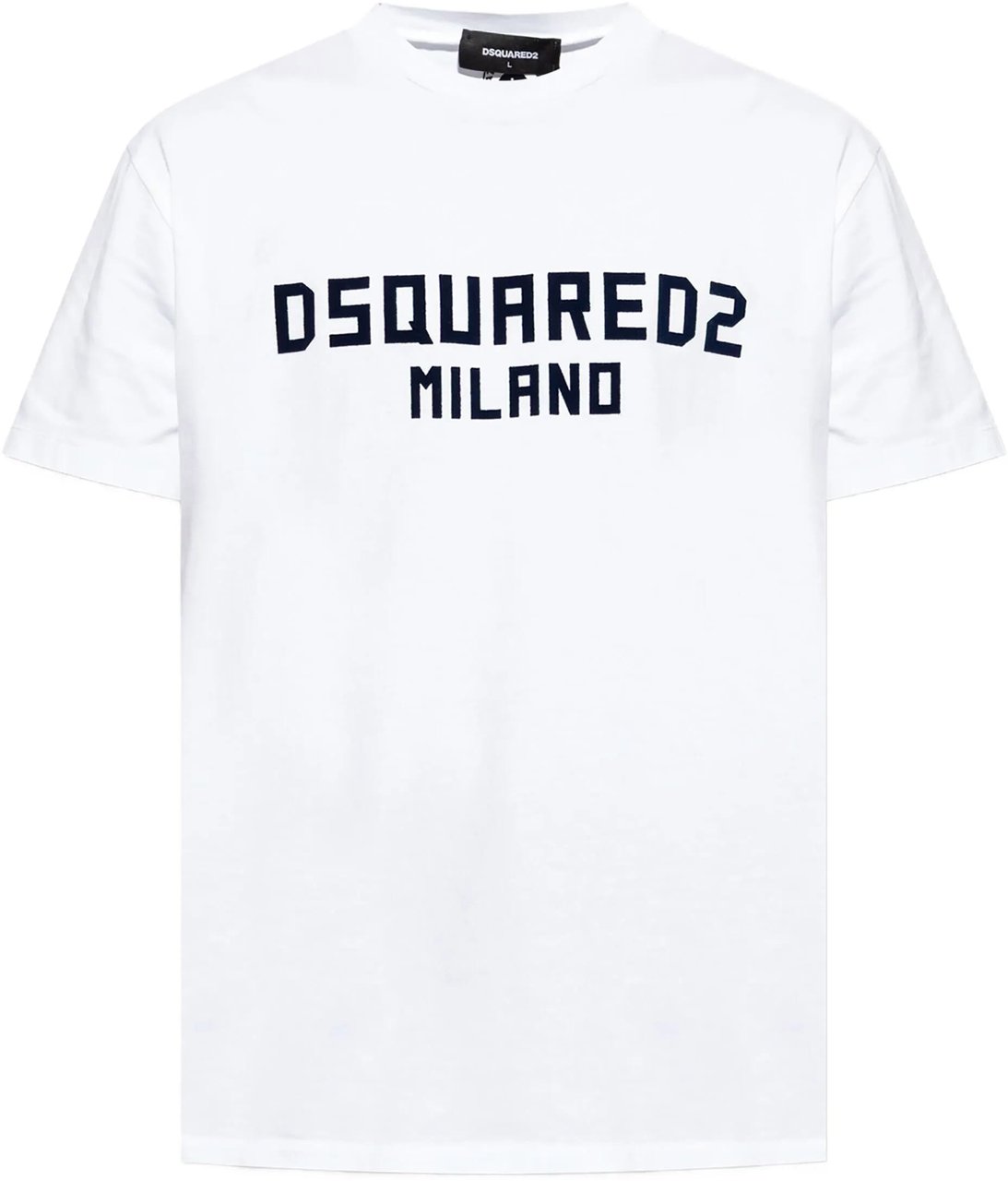 Dsquared2 Cool Fit White Navy Logo T-Shirt Wit