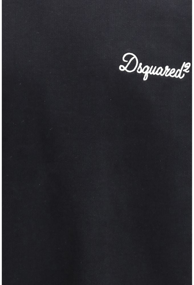 Dsquared2 Dsquared² Black Cotton Sweatshirt Zwart