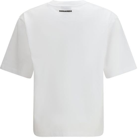 Dsquared2 Dsquared² White Cotton T-Shirt Wit
