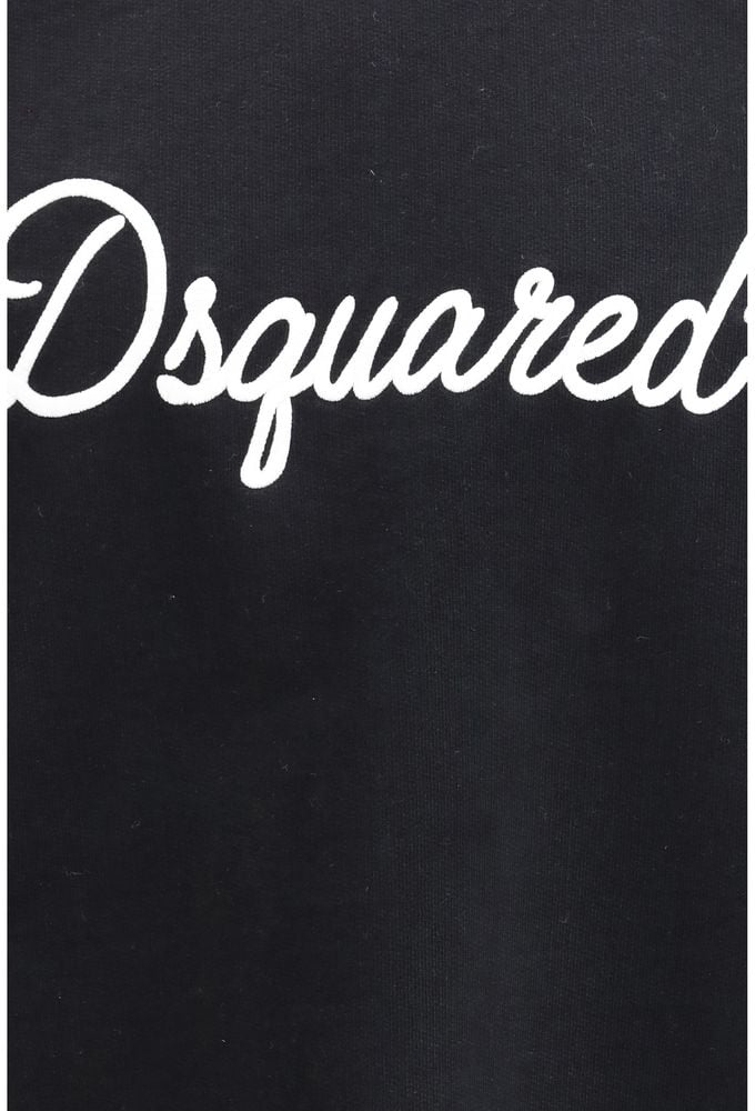 Dsquared2 Dsquared² Black Cotton Sweatshirt Zwart