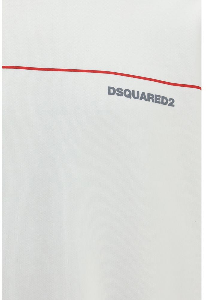 Dsquared2 Dsquared² White Cotton Sweatshirt Wit