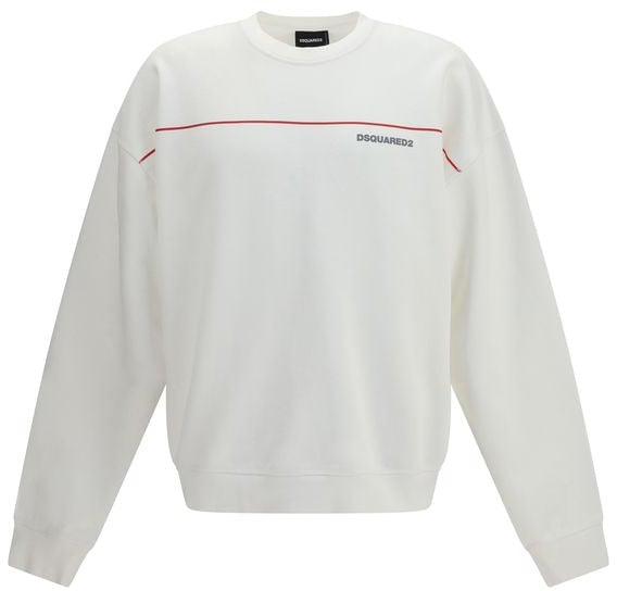 Dsquared2 Dsquared² White Cotton Sweatshirt Wit