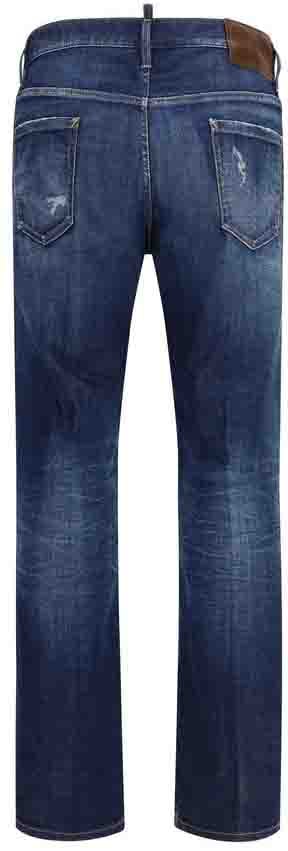 Dsquared2 Dsquared² Blue Cotton Jeans Denim Blauw