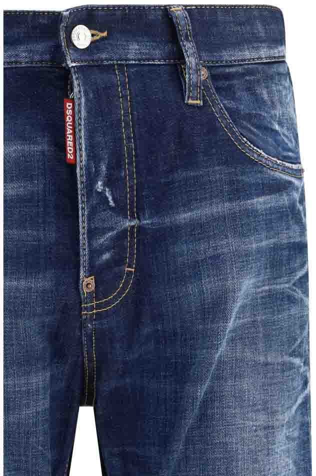 Dsquared2 Dsquared² Blue Cotton Jeans Denim Blauw
