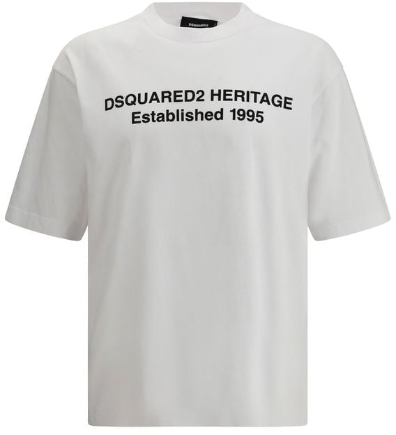 Dsquared2 Dsquared² White Cotton T-Shirt Wit