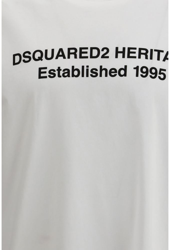 Dsquared2 Dsquared² White Cotton T-Shirt Wit