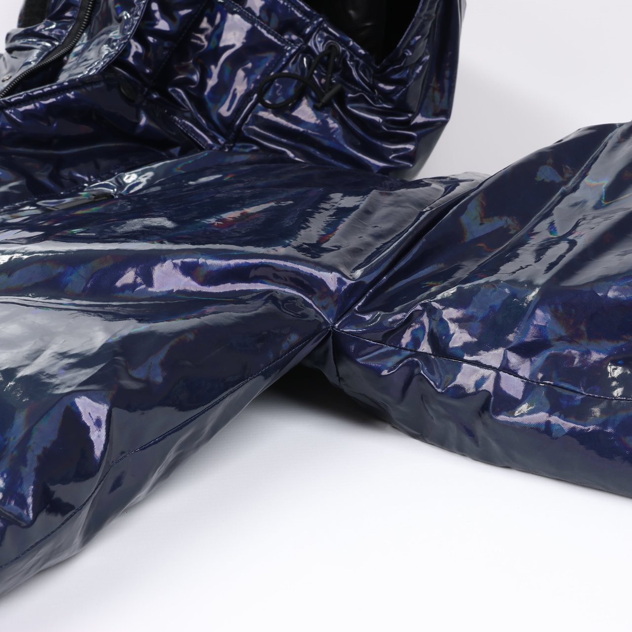 Dsquared2 DSQUARED2 Glossy Navy Puffer Jacket, Size 48 Navy