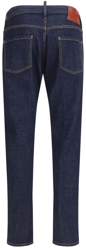 Dsquared2 Dsquared² Blue Cotton Straight-Leg Jeans Blauw