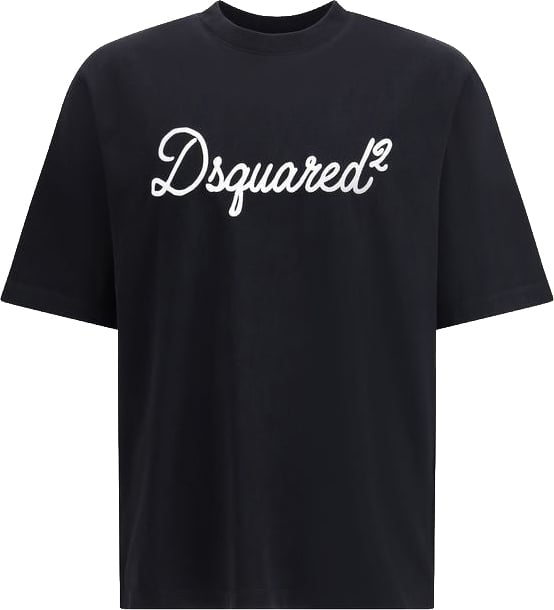 Dsquared2 Dsquared² Black Cotton T-Shirt Zwart