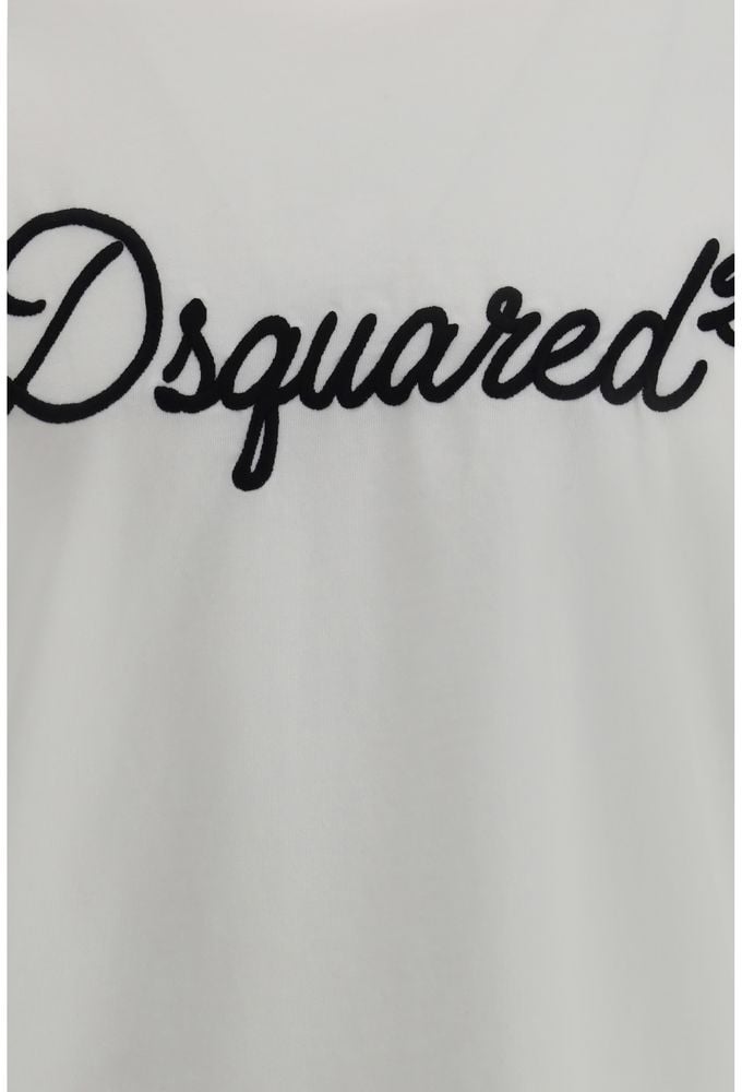 Dsquared2 Dsquared² White Cotton T-Shirt Wit