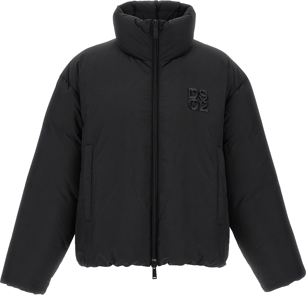Dsquared2 Dsquared² Black Polyester Full-Length Jacket Zwart