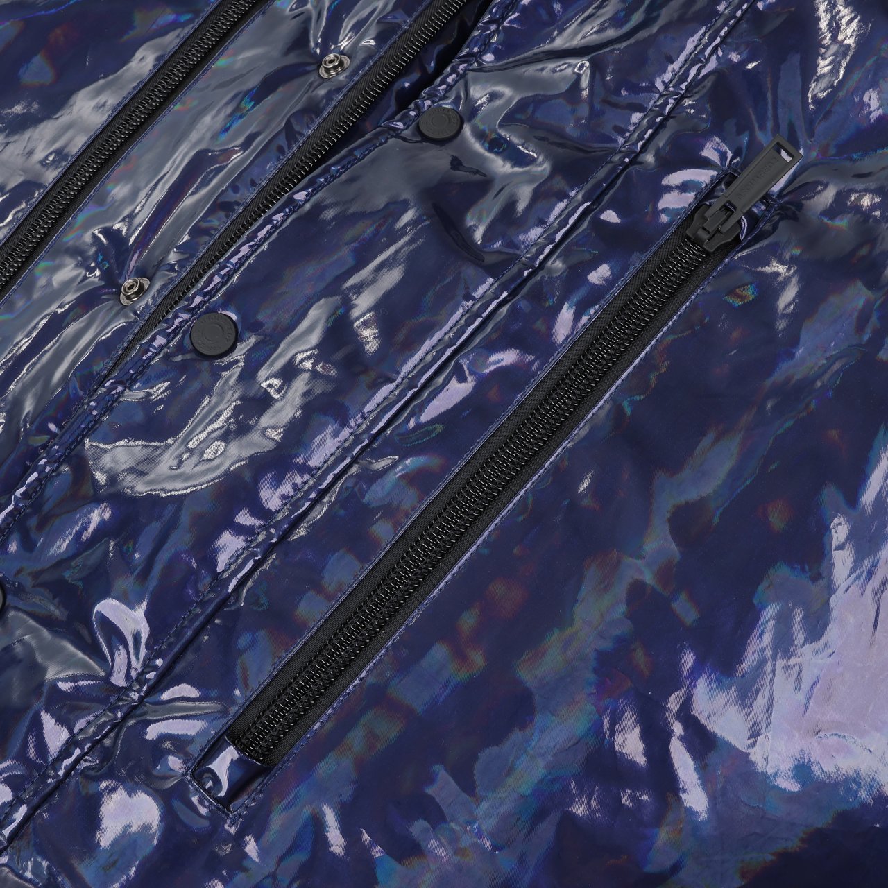 Dsquared2 DSQUARED2 Glossy Navy Puffer Jacket, Size 48 Navy