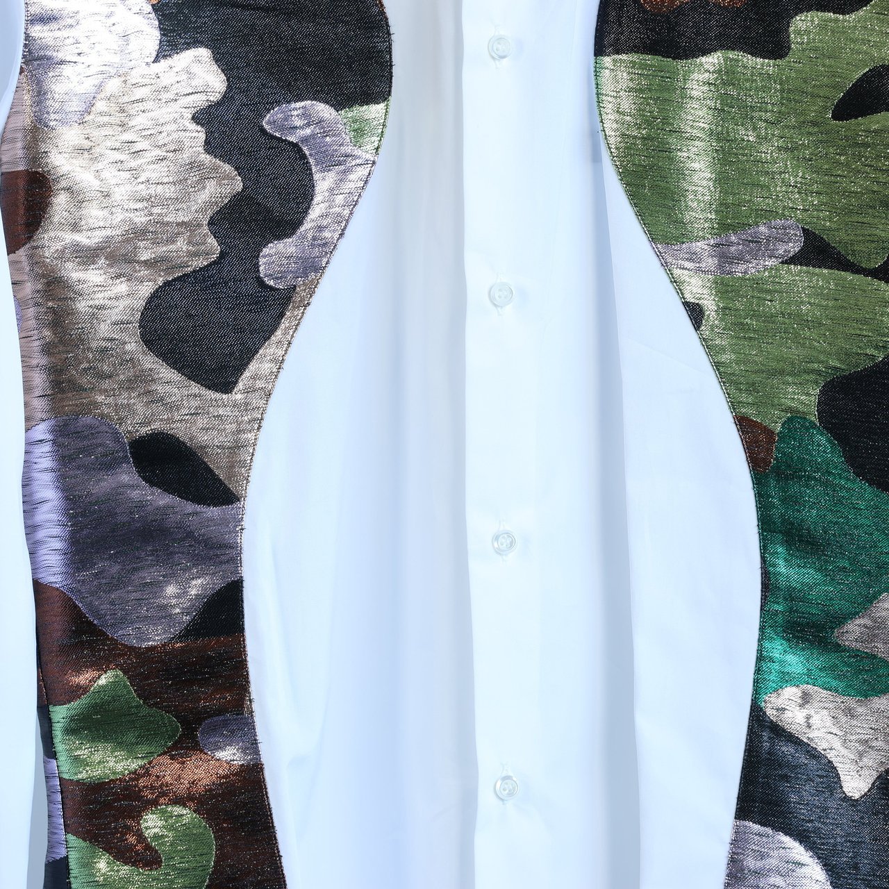 Dsquared2 Dsquared2 Camouflage Panel White Shirt, 48 IT Wit