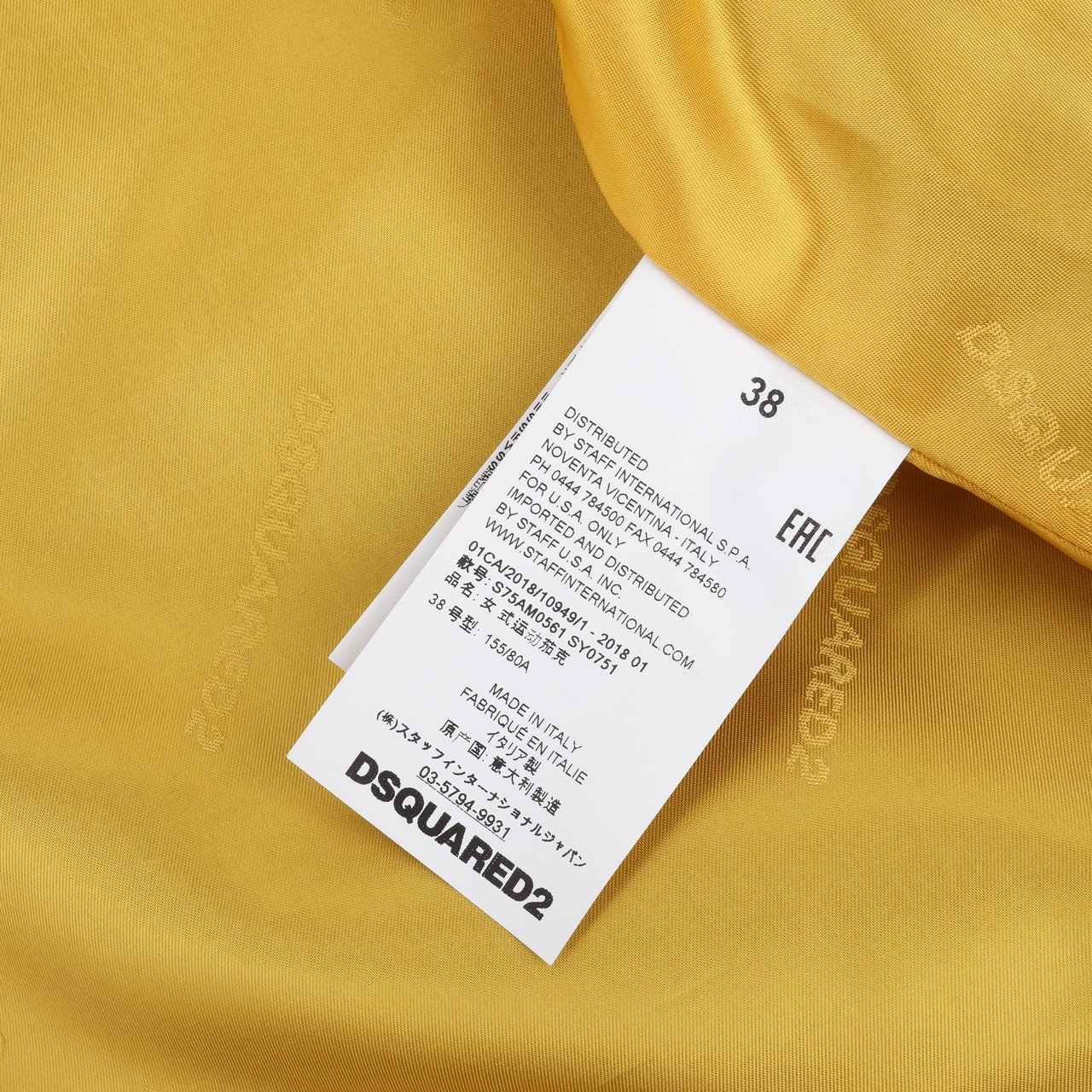 Dsquared2 DSQUARED2 Green Leather Cape Jacket, Style S75AM0561, Size 38 Groen