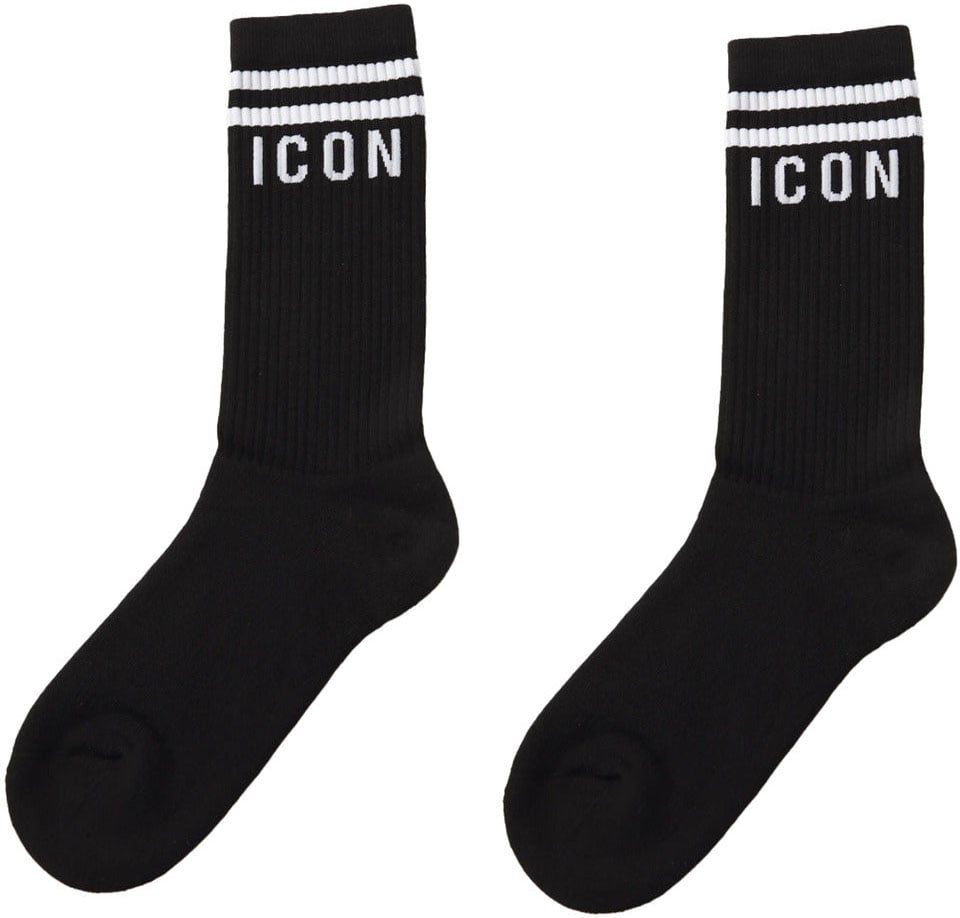 Dsquared2 Dsquared2 Cotton Socks Black Zwart