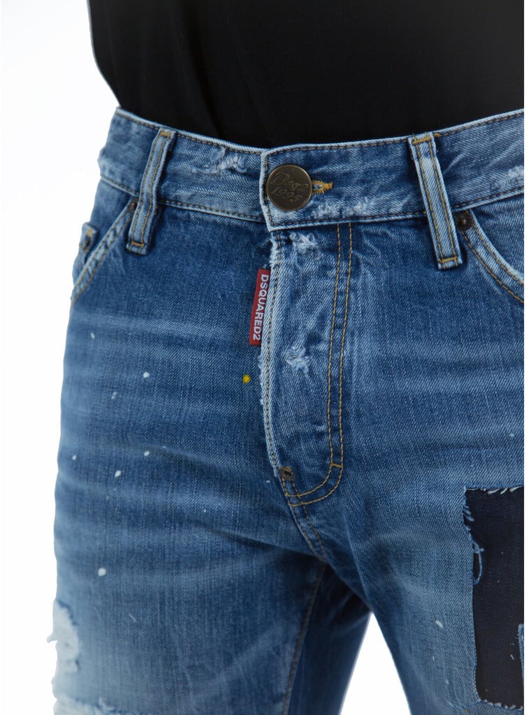 Dsquared2 Dsquared2 Cotton Jeans Blue Blauw