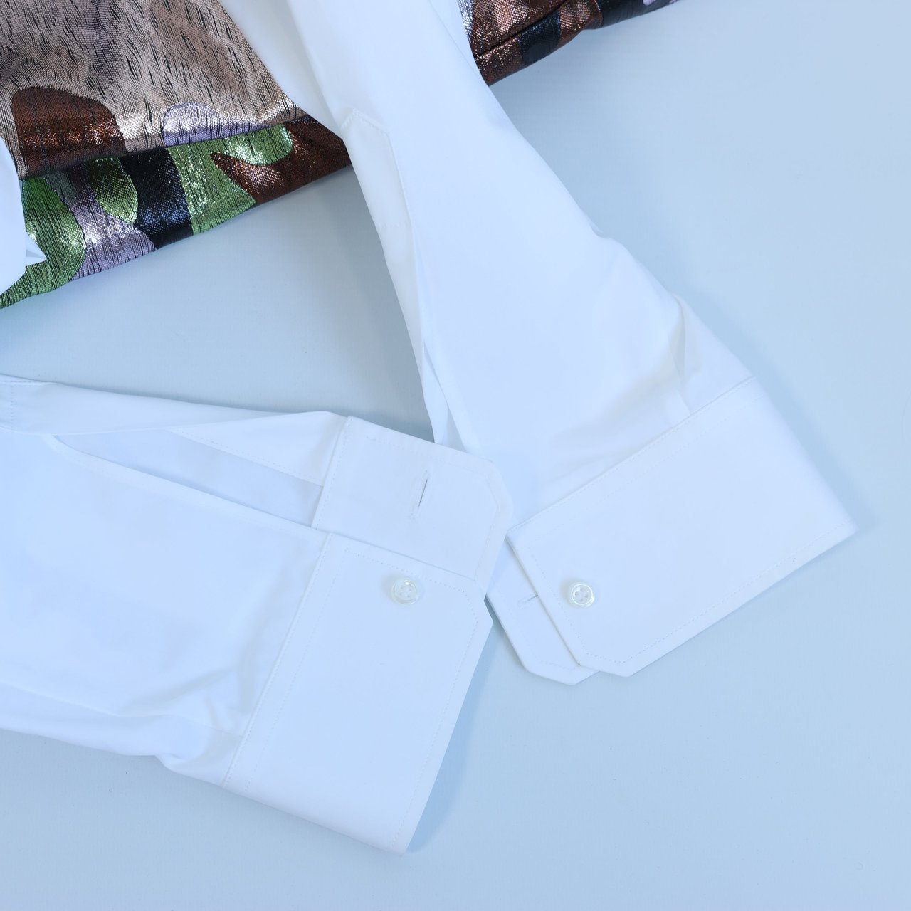 Dsquared2 Camouflage Panel White Shirt, 48 IT Wit